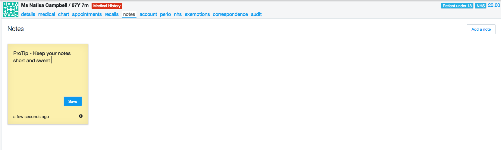 Dentally - Dental Software - You can enter your message
